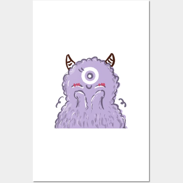 Cute Monster Wall Art by gmnglx